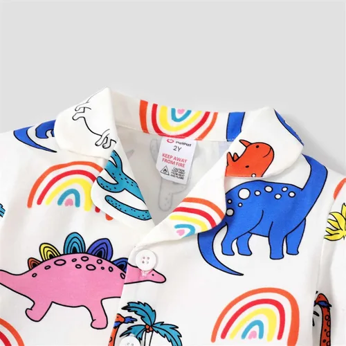 Miniatura 3 de PATPAT Conjunto de pijama de manga larga para niñas pequeñas, parte superior e inferior para niña de 2 a 6 años