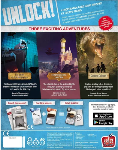 Miniatura 3 de Juego de cartas de aventuras exóticas – Aventura cooperativa inspirada en la sala de escape, divertido juego familiar para niños y adultos, a partir