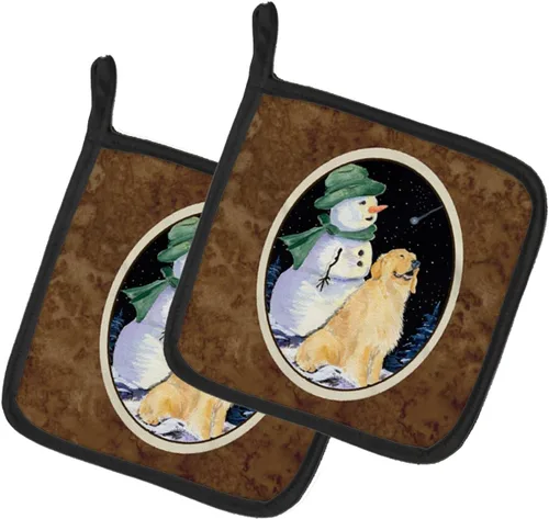 Miniatura 45 de Caroline's Treasures SS8617PTHD - Juego de soportes para ollas de cocina resistentes al calor, almohadillas calientes para horno para cocinar, Husky