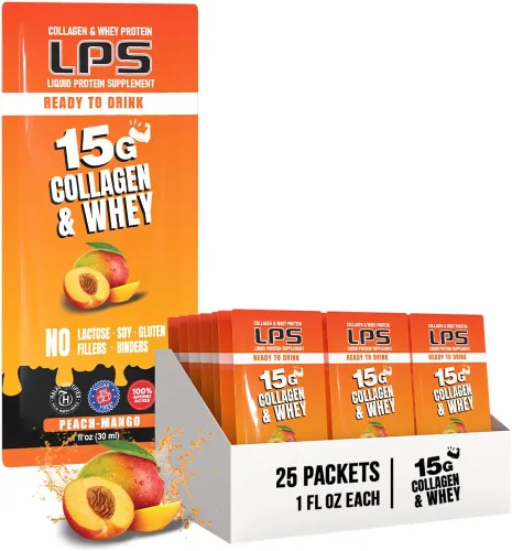 Miniatura 17 de Nutritional Designs LPS Suplemento líquido de colágeno y proteína de suero - Bebida sin OMG, sin azúcar, promueve la piel y el cabello saludables