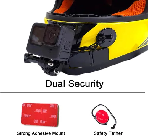 Miniatura 2 de Soporte de barbilla para casco para GoPro, soporte de barbilla adhesivo compatible con casco de cara completa para motocicleta, grabación POV