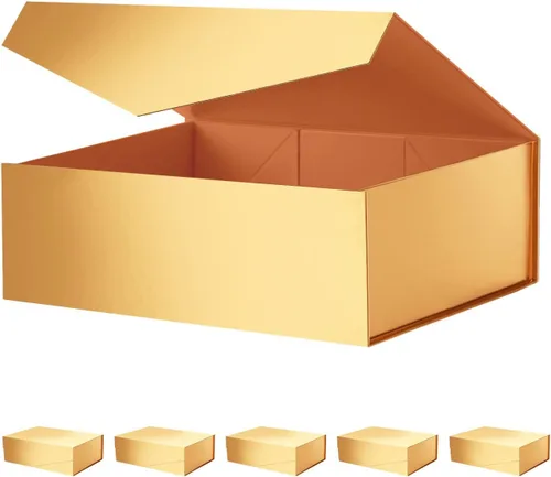 Miniatura 25 de Caja de regalo negra con ventana, caja de regalo magnética transparente para regalo, caja de propuesta de padrino de boda (10.5 x 7.5 x 3 pulgadas)
