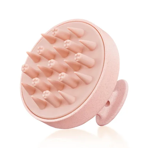Miniatura 17 de HEETA - Masajeador de cuero cabelludo para el crecimiento del cabello, cepillo de champú, exfoliante para el cuero cabelludo con cerdas de silicona