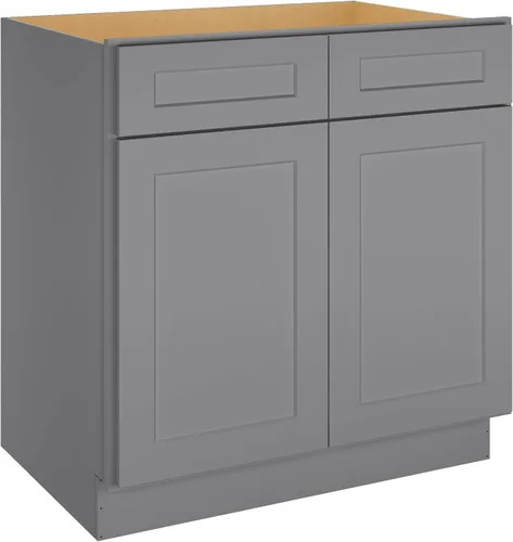 Miniatura 55 de LOVMOR Armarios de base de cocina, armario de almacenamiento aparador, gabinete de entrada con 1 cajón y estante ajustable, 24 pulgadas de ancho x