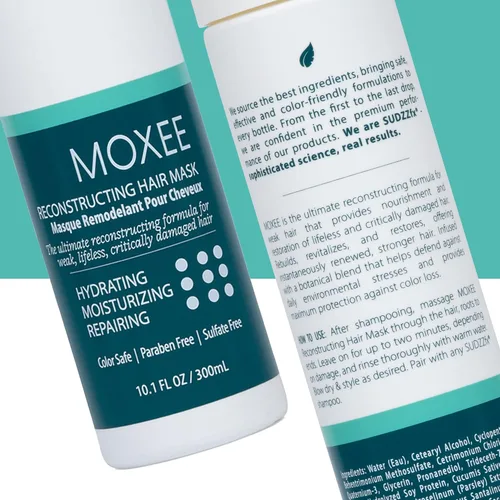 Miniatura 3 de SUDZZFX Moxee Reconstructing - Mascarilla hidratante para el cabello, acondicionador profundo para el cuidado del cabello seco dañado, proporciona