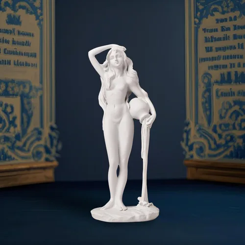 Miniatura 6 de Escultura de la diosa del nacimiento de Venus de 7.4 x 2.8 pulgadas, arte clásico de resina blanca, decoración del hogar y la oficina, para boda