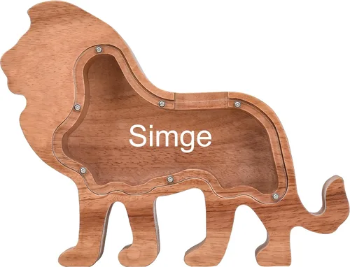 Miniatura 6 de Alcancía de madera personalizada, alcancía creativa con forma de animal, decoración personalizada para el hogar, regalos de cumpleaños de Navidad Oso