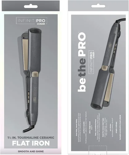 Miniatura 7 de INFINITIPRO BY CONAIR Plancha plana de cerámica y turmalina, plancha plana de 1 1/2 pulgadas