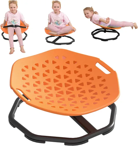 Miniatura 7 de Silla Giratoria Sensorial para Niños Autistas, Silla Giratoria Mejorada para Niños con Manijas, Mejora el Enfoque y el Equilibrio, Ideal para Equipo