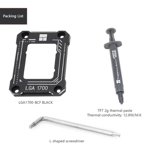 Miniatura 7 de Thermalright Intel 12ª/13ª generación LGA1700 Hebilla antiflexión, placa de presión curvada, fijador de corrección de flexión de CPU, totalmente