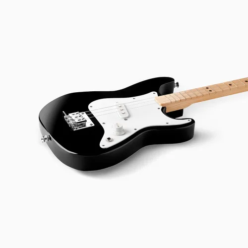 Miniatura 3 de Fender x Loog - Guitarra eléctrica Stratocaster de 3 cuerdas para niños, kit para principiantes de 3 cuerdas (Negro)