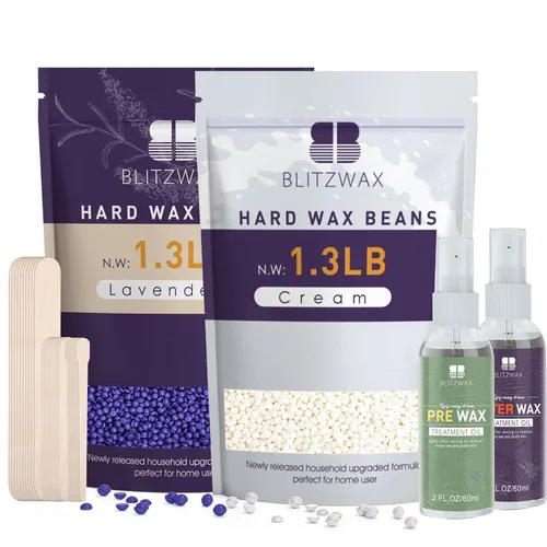 Miniatura 19 de BLITZWAX Cuentas de cera dura para depilación de 1 libra de cera sensible para bikini, axilas, espalda y pecho, cera de recambio grande para mujeres