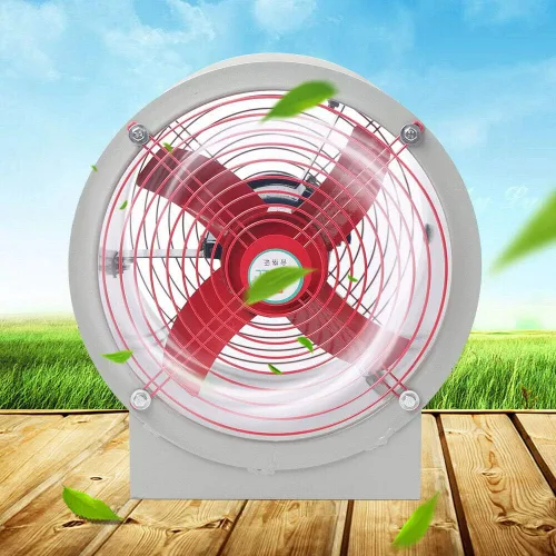 Miniatura 5 de Ventilador de tubo cilíndrico de 16 pulgadas, ventilador axial, ventilador axial de 1450 rpm, ventilador de alta velocidad, ventilador