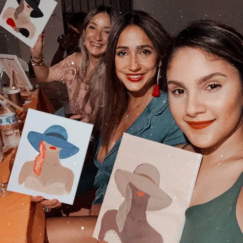 Miniatura 4 de 18 plantillas temáticas para mujer, diseño floral de cara femenina y cita inspiradora para niña, para el hogar, decoración de pared, pintura sobre