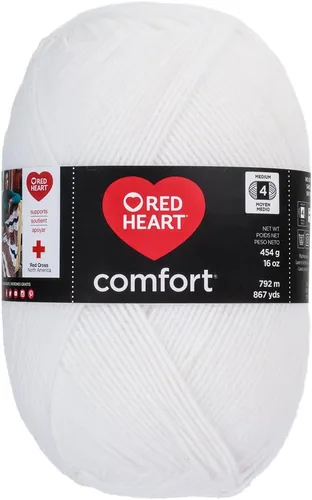 Miniatura 48 de RED HEART Hilo Comfort Shimmers, ópalo blanco