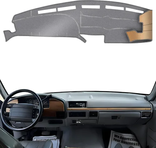 Miniatura 24 de Cubierta de Salpicadero Alfombrilla de Tablero Compatible con Ford F-150 2014-2009 (Sin Modelos HUD), Alfombrilla Antirreflejos para Salpicadero