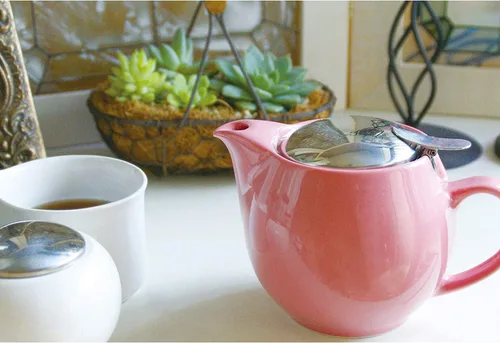 Miniatura 7 de ZERO JAPAN - Tetera redonda de 15 oz (450 cc) con tapa SLS e infusor de tomate