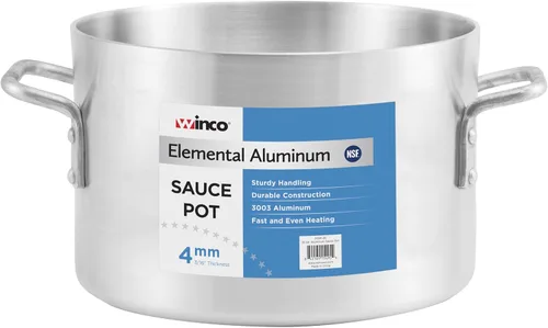 Miniatura 8 de Winware - Olla de salsa de aluminio profesional de 14 cuartos