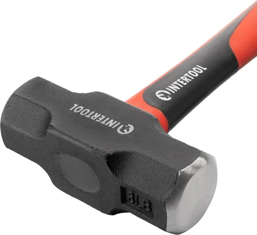 Miniatura 5 de INTERTOOL Mini martillo de trineo de 3 libras, martillo de perforación/grieta para babosas, martillo pequeño, resistente, con mango antideslizante