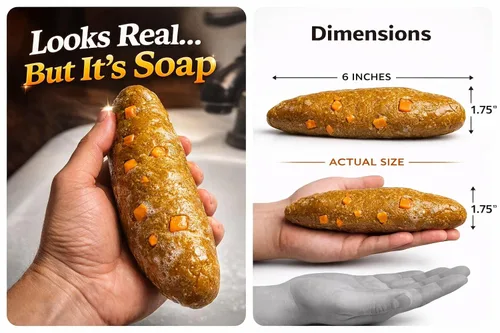 Miniatura 3 de Jabón Falso de Caca - Turd-Bar - No, Es Jabón - Jabón Artesanal Hecho a Mano para Hombres - Divertido Regalo de Broma de Caca Realista, Broma