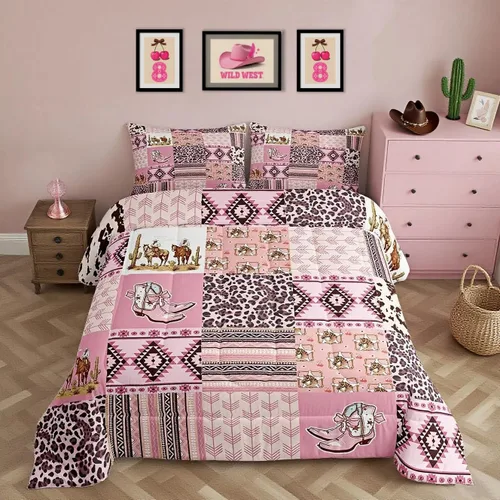 Miniatura 31 de Feelyou Juego de edredón de perezoso lindo juego de ropa de cama para niños y niñas, juego de edredón de mariposa de galaxia, hojas botánicas
