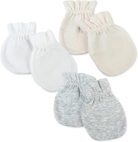 Miniatura 8 de HonestBaby Baby - Paquete de 100% gorras de algodón orgánico multipack y guantes sin rasguños