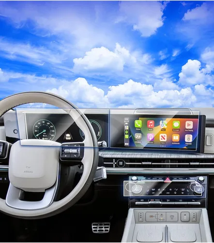 Miniatura 7 de Protector de pantalla para Kia EV6 2023 2024 2025 para Kia EV6 2024 2023 2022 Dual 12.3 pulgadas Protector de pantalla de plástico HD película