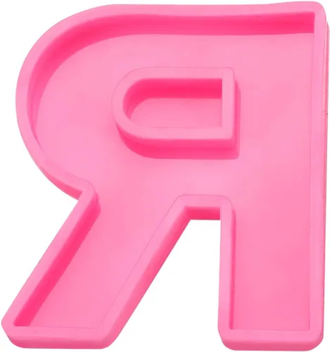 Miniatura 6 de MECCANIXITY Molde grande de letras del alfabeto 3D de 4 pulgadas, molde de letras de resina de silicona para arte de resina epoxi, manualidades