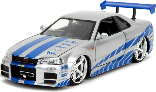 Miniatura 6 de Jada Juguetes – 97158 – Nissan Skyline GTR R34 – Rápido y Furioso – Escala 1:24
