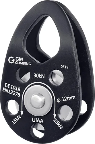 Miniatura 14 de GM CLIMBING Polea micro 30kN CE UIAA de la mejilla del oscilación certificada