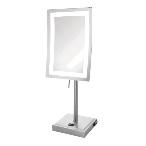 Miniatura 10 de JERDON Espejo de aumento de mesa iluminado - Espejo de maquillaje negro con aumento 5X y luces LED - Modelo JRT910BKL