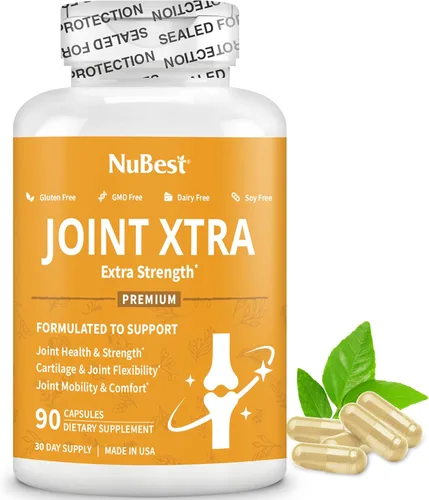 NuBest Joint Xtra - Suplemento de apoyo articular | Fórmula de salud articular con triple fuerza articular - Glucosamina, condroitina, cúrcuma, MSM