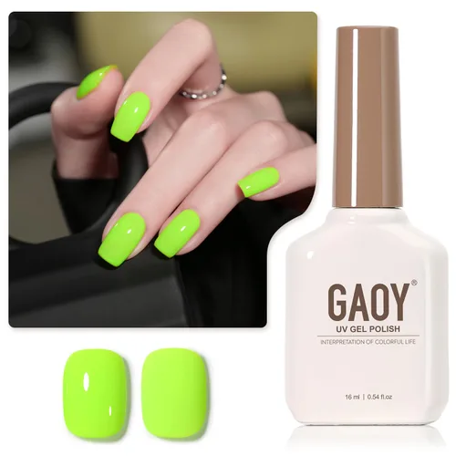 Miniatura 25 de GAOY - Esmalte de uñas de gel marrón, 16ml de esmalte de gel para quitar por remojo, curado con luz UV para arte de uñas, manicura DIY en casa, 2088