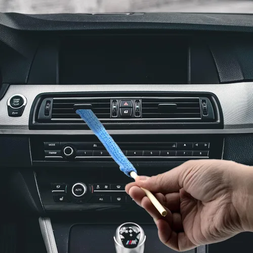 Miniatura 6 de 12 piezas de microfibra con detalles de plumero, cepillo de limpieza de hendiduras, plumero de microfibra, mini plumeros para limpiar el hogar