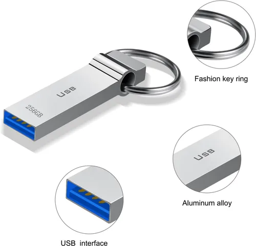 Miniatura 8 de Unidad Flash USB de 230GB Impermeable Memoria USB de Alta Velocidad Unidad de Memoria de 230GB Almacenamiento Ultra Grande Unidad de Memoria