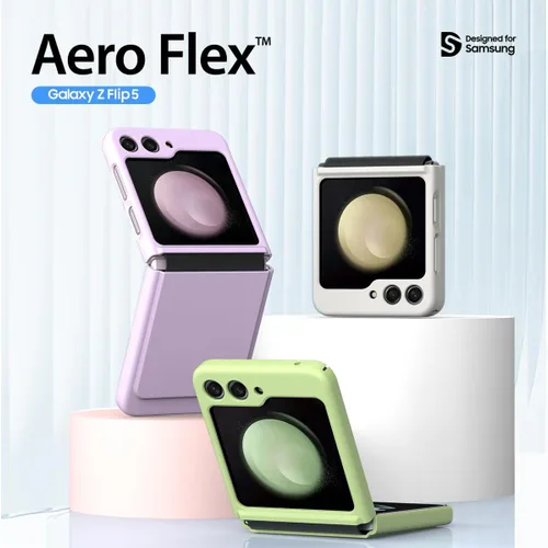 Miniatura 2 de araree Aero Flex - Funda para Galaxy Z Flip 5 con protección de bisagra, funda protectora delgada (PC) con protector de bisagra (TPU), compatible