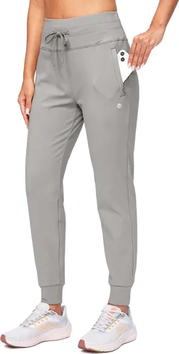 Miniatura 31 de G Gradual Pantalones deportivos con forro polar para mujer, de cintura alta, resistentes al agua, térmicos, para invierno, correr, senderismo