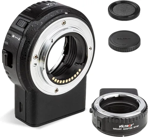 VILTROX Adaptador de lente NF-M1, convertidor de lente de enfoque automático, adaptador de montaje de lente de cámara compatible con Nikon F-Mount