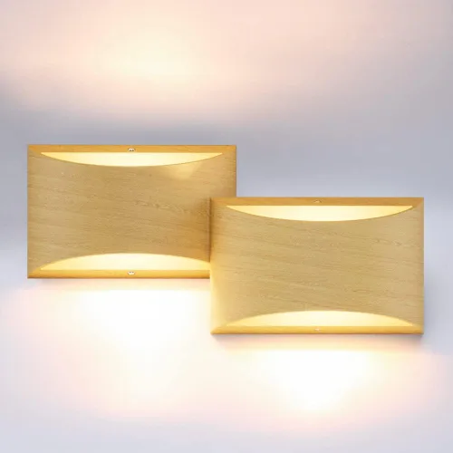 Miniatura 14 de Aipsun Aplique de pared de aluminio moderno LED para interiores, luces de pared interiores, 1 paquete, lámpara de montaje en pared con cable, luz