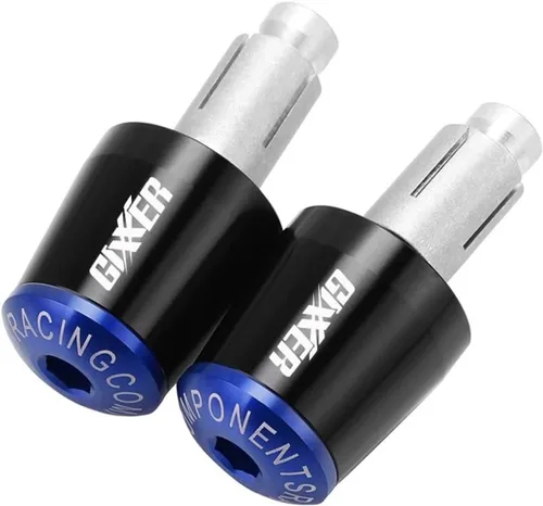 Manillar de motocicleta para motocicleta, peso final, agarres para manillar, tapa antivibración, enchufe plateado para Suzuki Gixxer 150sf 250sf 155