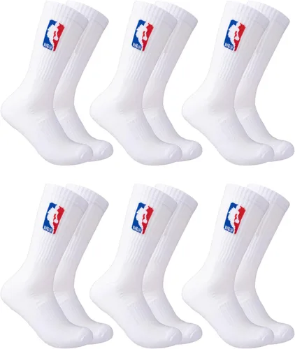 Miniatura 7 de Ultra Game Men’s NBA Official Athletic Cushioned Secure Fit Crew Socks - 6 Pack