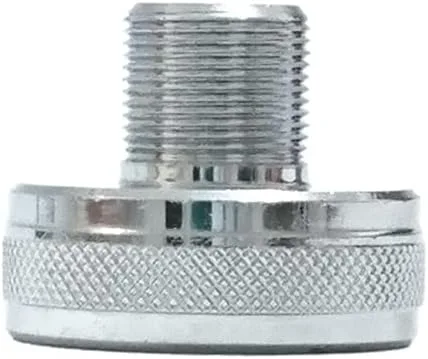 Miniatura 3 de NMO a SO-239 UHF Adaptador de montaje de antena de latón hembra hecho de latón cromado resistente