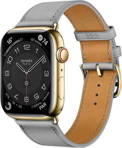 Miniatura 32 de LB1 - Correa de cuero para Apple Watch para mujeres y hombres, SE Ultra 2 de 1.575 in 1.732 in 1.811 in 1.654 in 1.772 in 1.614 in 1.496 in 1.929 in