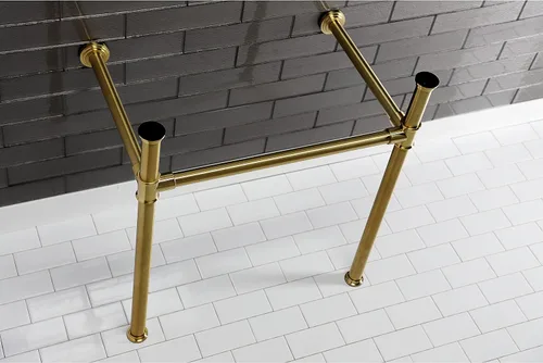 Miniatura 3 de Kingston Brass VPB33087 - Patas para fregadero de consola imperial, latón cepillado, 25.19 x 16.94 x 30.5 pulgadas