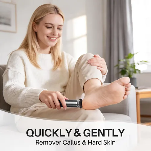 Miniatura 2 de Lima de Pies Removedor de Callos para Pies: Herramienta Profesional de Pedicura para SPA - Lima de Pies con Velocidad Ajustable para Piel y Callos