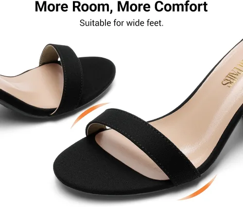 Miniatura 5 de DREAM PAIRS - Sandalias de tacón grueso y bajo para mujer