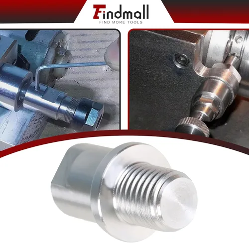 Miniatura 7 de findmall Adaptador de husillo de cabezal de torno que convierte 1-1/4 pulgadas x 8TPI a 1 pulgada x 8TPI para torno de carpintería