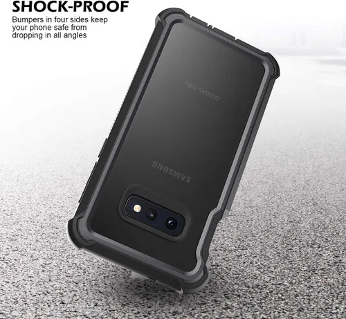 Miniatura 5 de Dexnor Funda para Galaxy S10E con protector de pantalla integrado, transparente, resistente, de cuerpo completo, a prueba de golpes, parte trasera