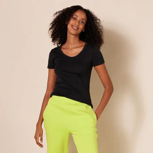 Miniatura 3 de Tienda Essentials Womens Slim-Fit Short-Sleeve V-Neck T-Shirt
