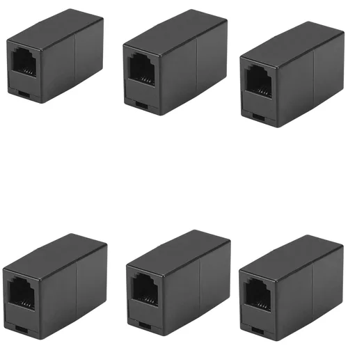 Miniatura 11 de LanSenSu Acoplador RJ11, acoplador recto en línea para teléfono, RJ11 6P4C, conector Keystone en línea hembra a hembra, adaptador de extensión